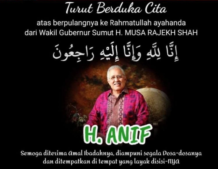 Innalillahi, Ayahanda Wagub Sumut Tutup Usia