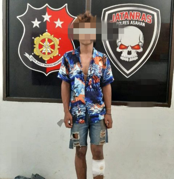 Jatanras Polres Asahan Tembak Pelaku Curat