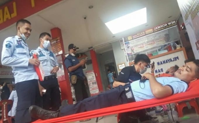 Hari Dharma Karyafhika Ke-76, Rutan Kelas I Labuhan Deli Gelar Aksi Donor Darah