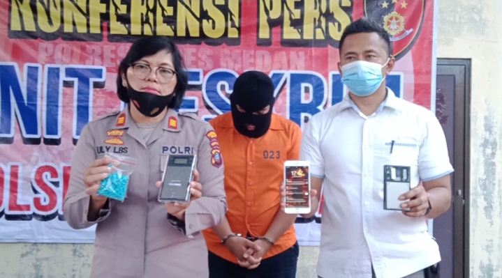 Ratusan Pil Ekstasi Diamankan Unit Reskrim Polsek Medan Baru 