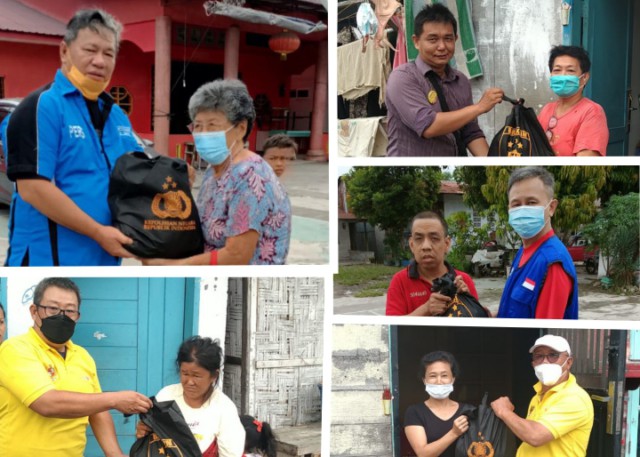 Komunitas SATU HATI Salurkan 150 Paket Sembako Bantuan Bareskrim di Marelan dan Belawan