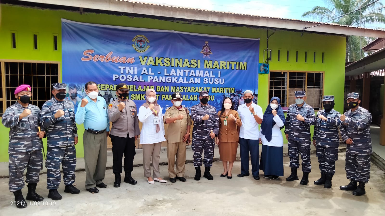 3 Yayasan Pendidikan di Pangkalan Susu & TNI AL – Lantamal 1 Kebut Vaksin Dosis Tahap 2 