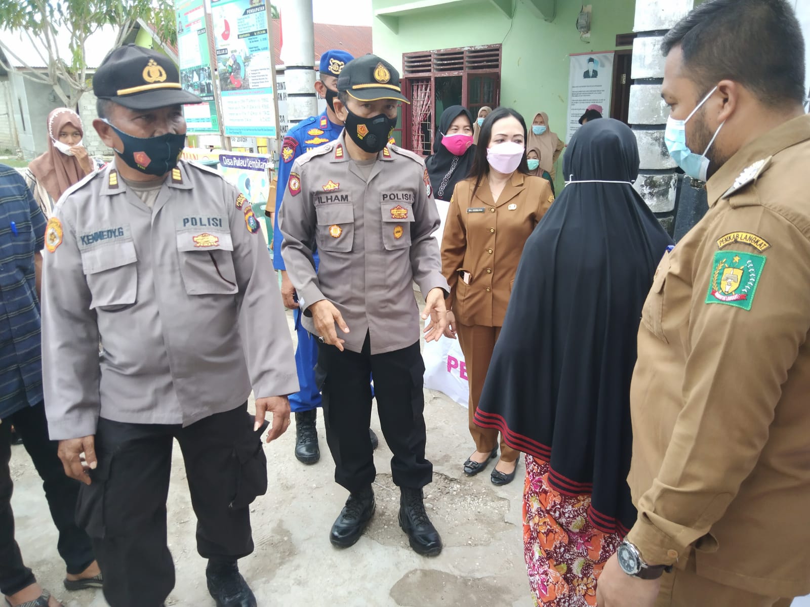 Polres Langkat Laksanakan Program Kegiatan Vaksinasi Di Desa Pulau Sembilan