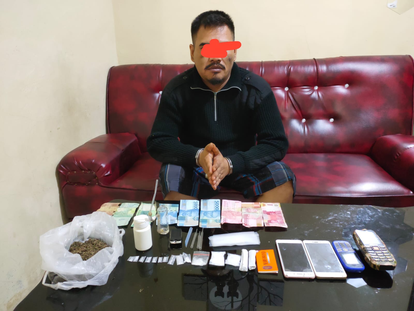 Barbut Sabu & Ganja, Rumah Bandar Narkoba di Pulau Kampe Digrebek Polisi