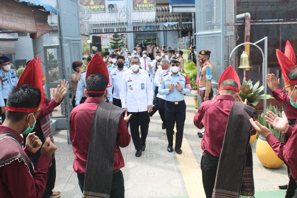 Inspektur Jenderal Kemenkumham Razilu Apresiasi Kenerja Lapas Kelas 1 Tanjung Gusta Medan