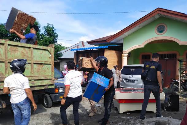 Polres Binjai Bersama Raider 100 Grebek Lokasi Judi & Kampung Narkoba