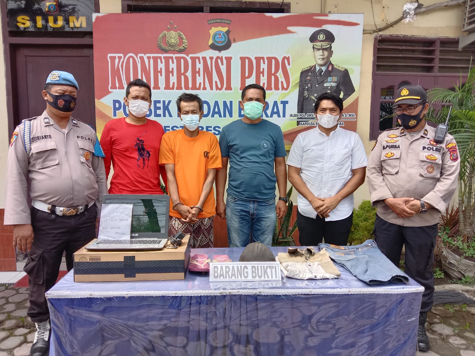 Terekam CCTV, Pencuri Laptop di Lion Parcel Ditangkap 
