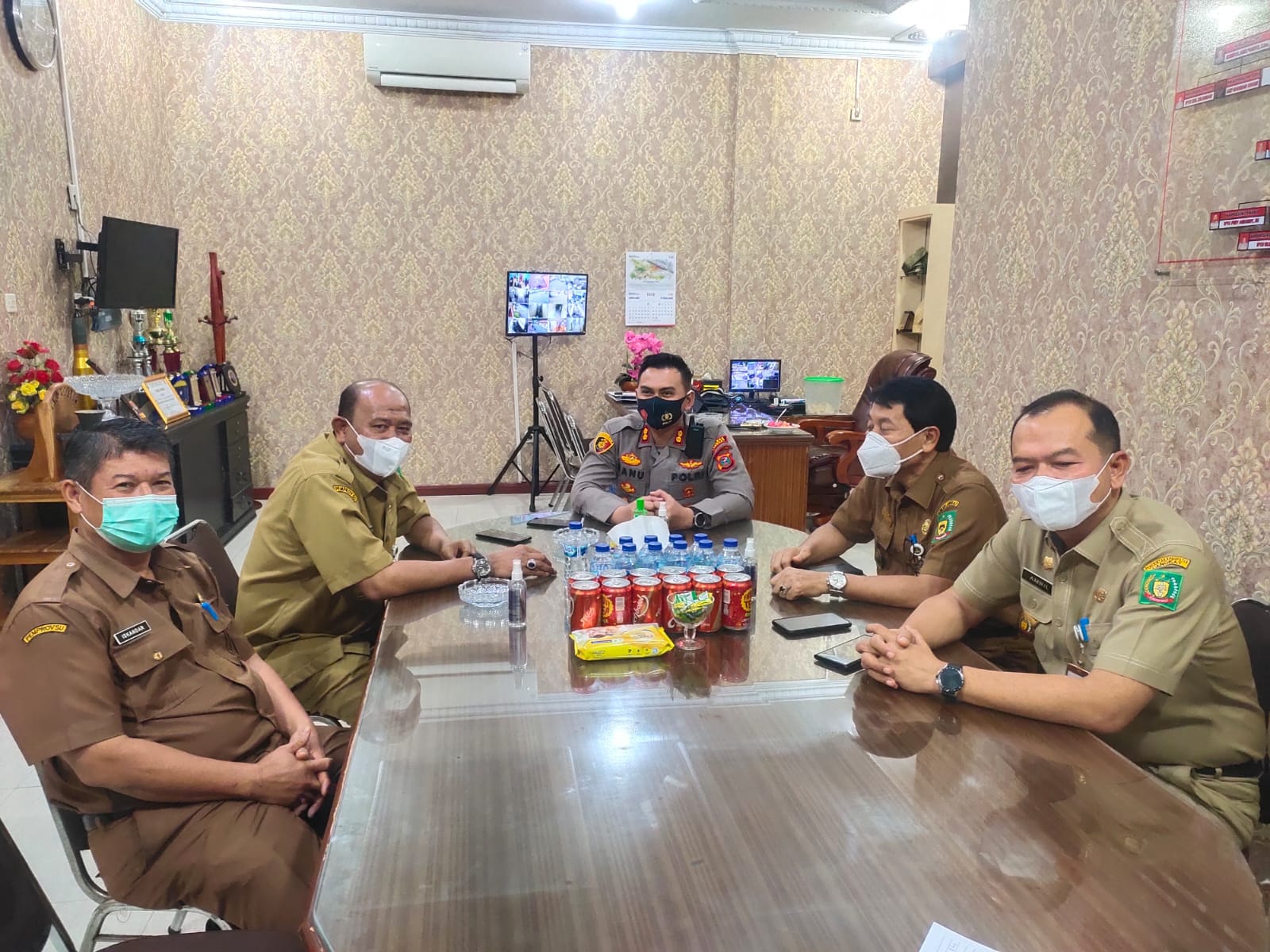 Plt. Bupati Syah Afandin Silaturahmi ke Kapolres Langkat