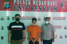 Bersembunyi Dikolong Tempat Tidur, Pengedar Sabu Diamankan Tekab Polsek Medan Baru
