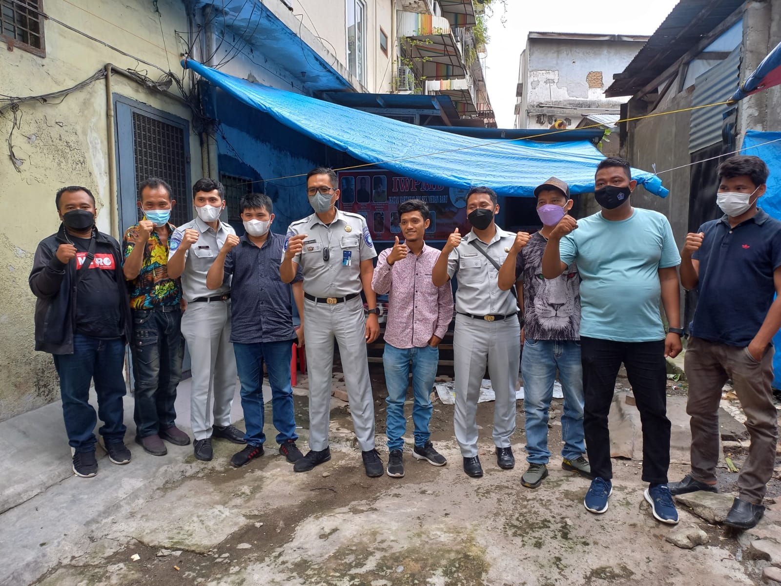 PT Jasaraharja Cabang Sumut Bertandang ke Pos Wartawan Polsek Medan Baru 