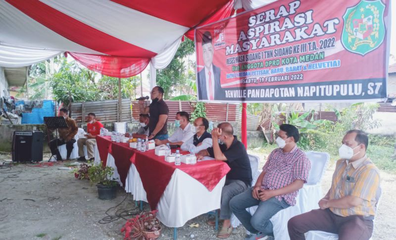 Reses di Helvetia, Renville Napitupulu Serap Keluhan Warga soal Infratruktur dan Lampu Jalan
