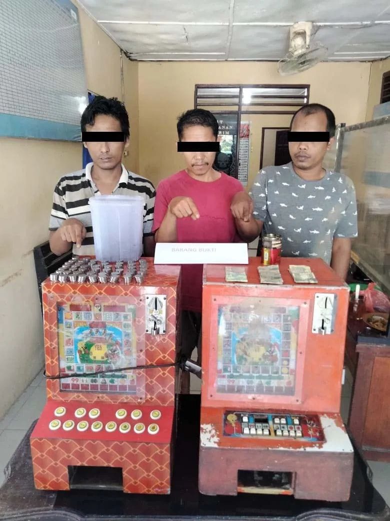 3 Pemain Judi Mesin Jekcpot Diamankan Polisi