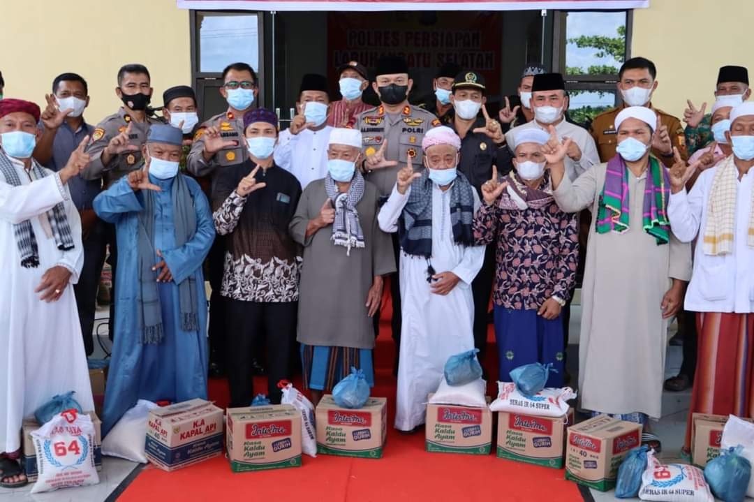 Kapolres Labuhanbatu Tinjau Vaksinasi Serentak Dipolres Persiapan Labusel