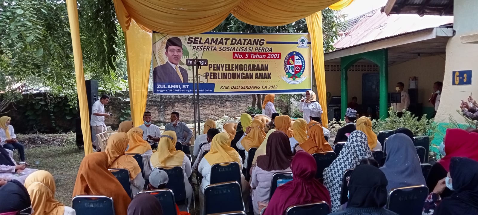 Anggota DPRD Deli Serdang Zul Amri Sosialisasikan Perda Nomor 5 Tahun 2001 Perlindungan Anak ke Masyarakat