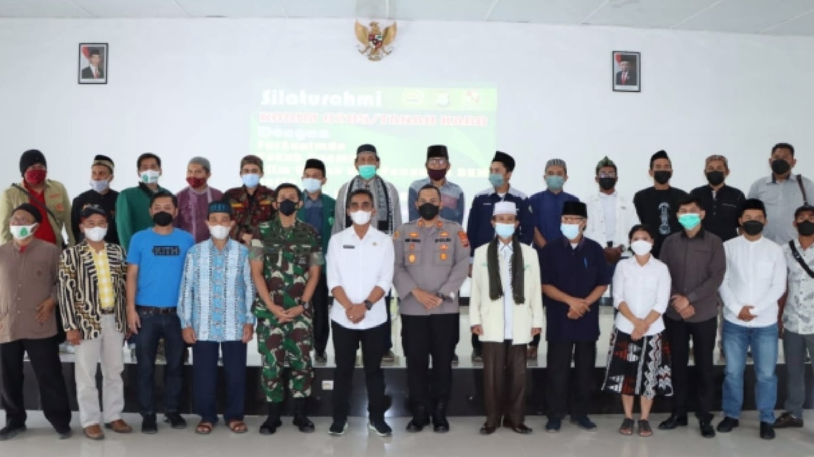 Menyambut Bulan Suci Ramadhan 1443 H, Forkominda Karo Silaturahmi Bersama Tokoh Agama Di Kodim 0205/TK