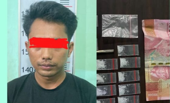 Nunggu Pembeli, Pengedar Sabu  Disergap Polisi 