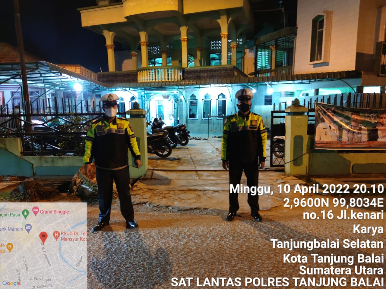 Polres Tanjung Balai Terjunkan Personil Dissetiap Masjid di Kota Tanjungbalai  