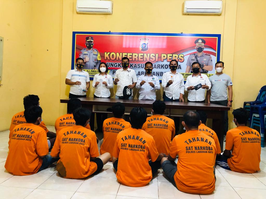 Sat Narkoba Polres Labuhanbatu Amankan 12 Tersangka Kasus Narkotika  