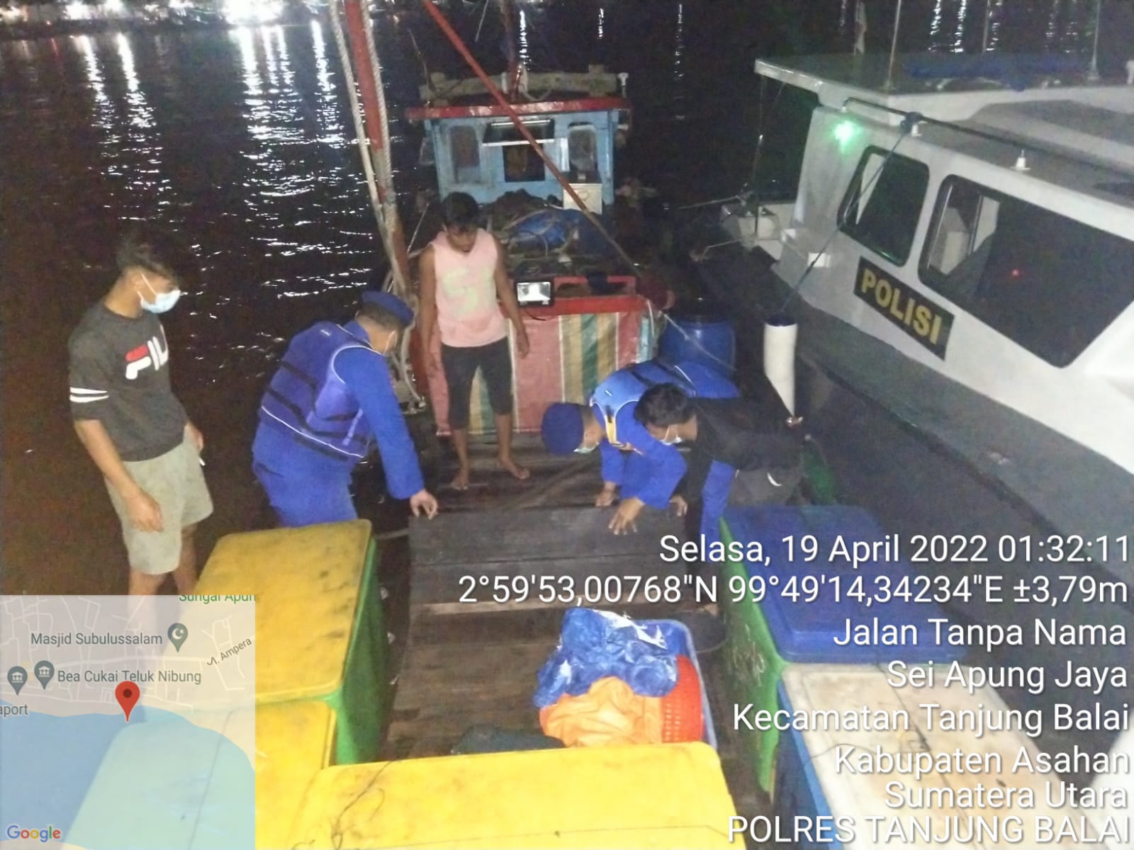 Cegah Masuknya Ilegal fishing, TKI Ilegal dan Narkotika, Personil Satpolair Kawal Situasi Perairan Wilayah Hukum Polres Tanjungbalai