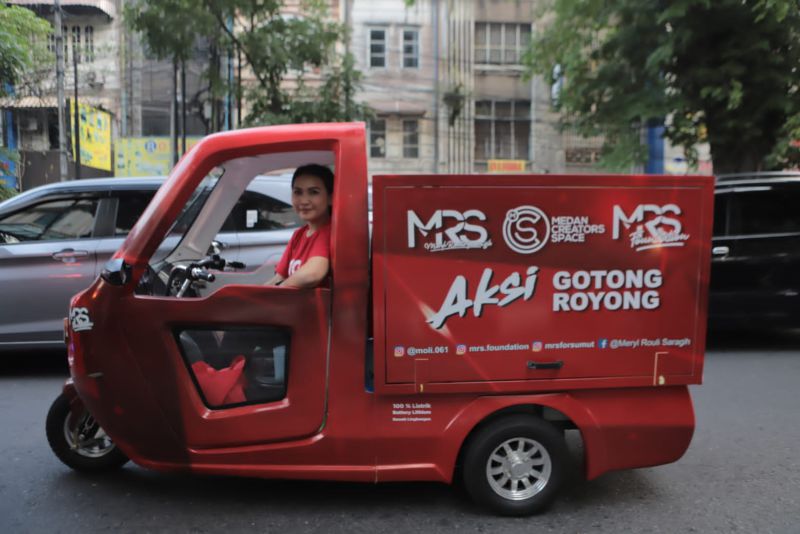 Safari Ramadhan, Meryl Luncurkan Motor Listrik Ramah Lingkungan