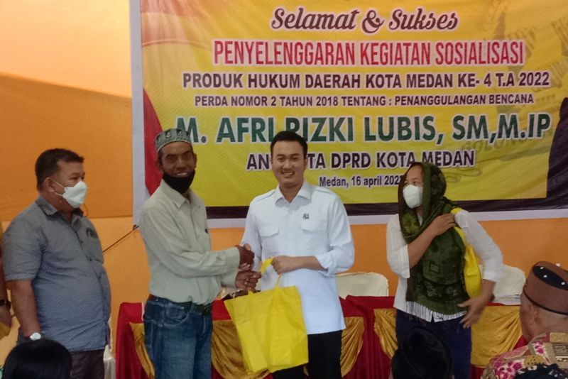 Sosper di Sunggal, M Rizki Lubis Ajak Warga Lebih Peduli agar Terhindar Bencana Banjir