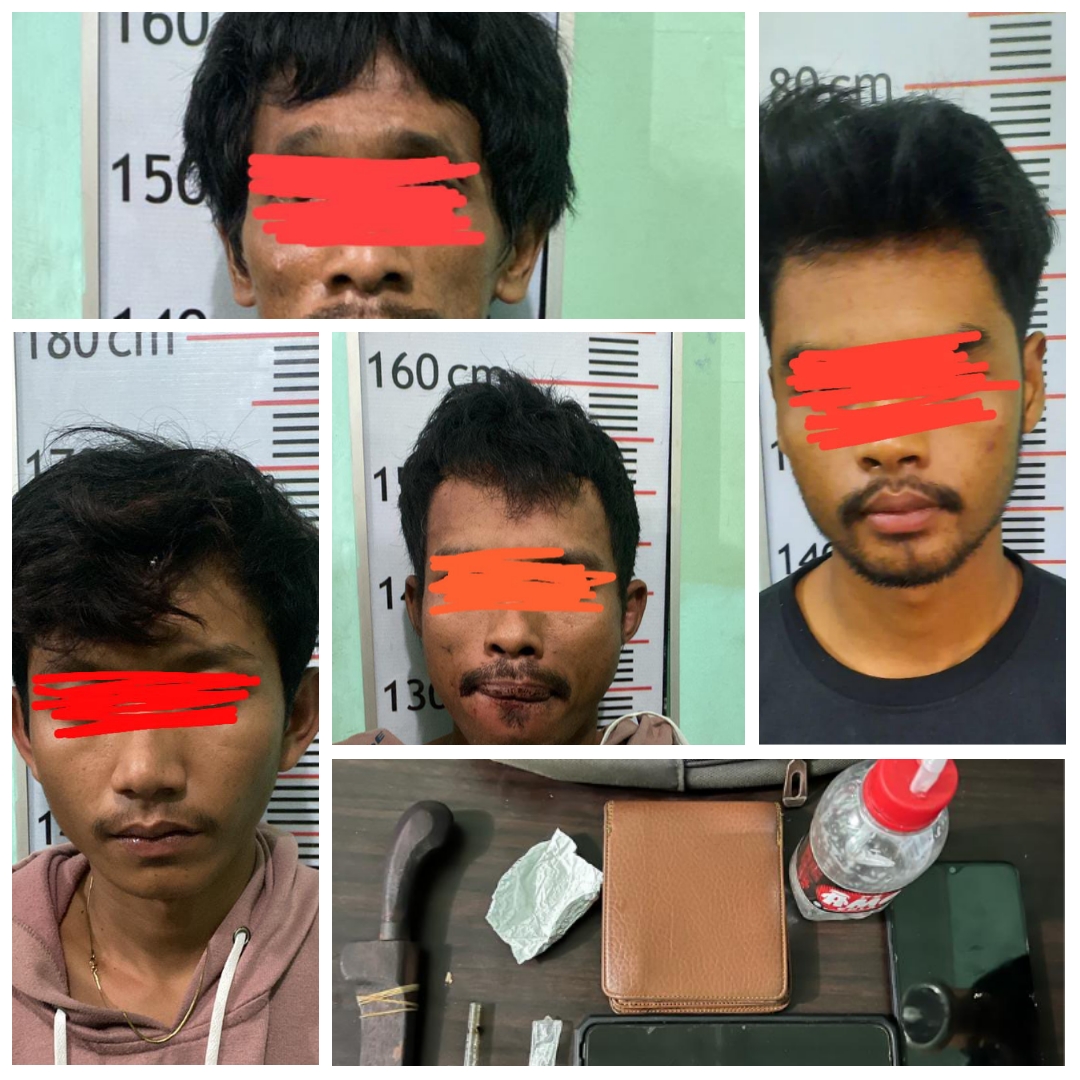 Pengedar & Tiga Pecandu Ditangkap Sat Narkoba Polres Langkat