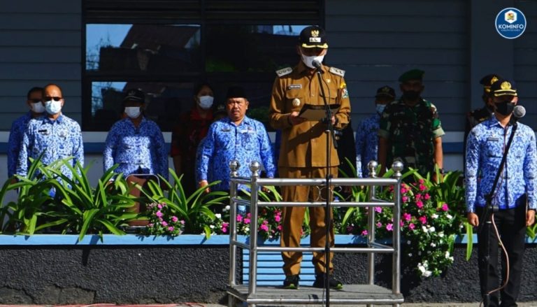 Wakil Bupati Tanah Karo Pimpin Upacara Hari Pendidikan Nasional Tahun 2022
