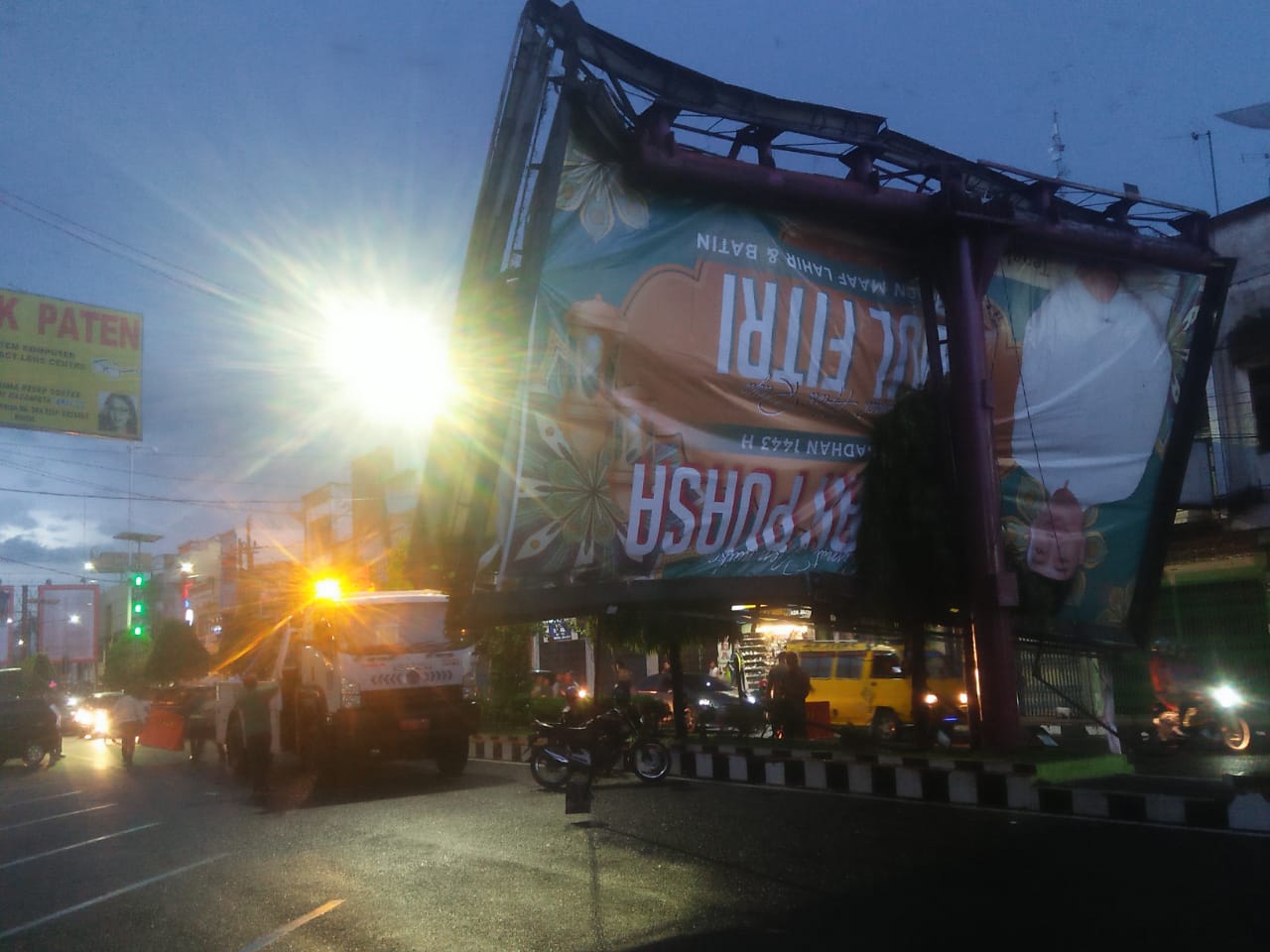 Binjai di Landa Hujan Deras di Sertai Hujan Es