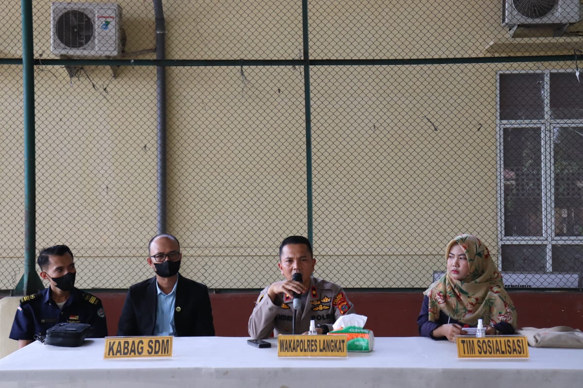 Yayasan Sosialisasi Kanker Indonesia Lakukan Kegiatan di Polres Langkat