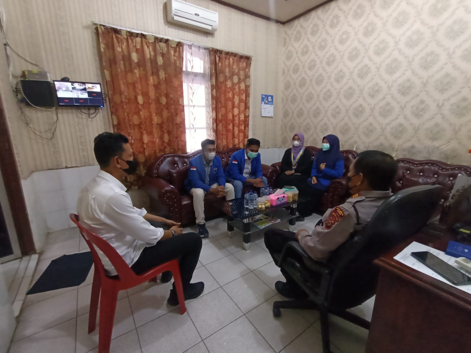 Mahasiswa STAI-JM Menggelar Audensi ke Polsek Tanjung Pura