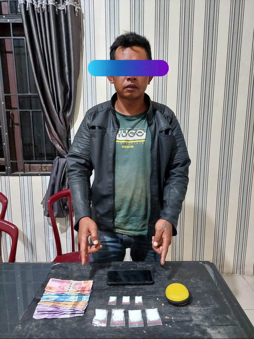 Ini Dia Wajah Bandar Narkoba di Ajibuhara Yang Ditangkap Sat Narkoba Polres Karo 