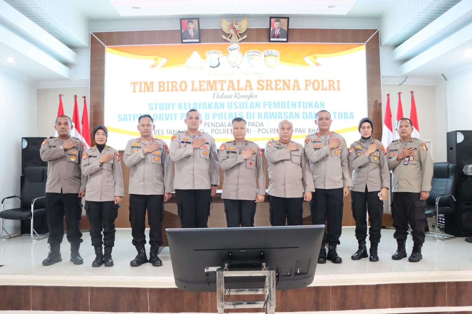 Polres Tanah Karo Terima Kedatangan Tim Biro Lemtala Arena Polri 