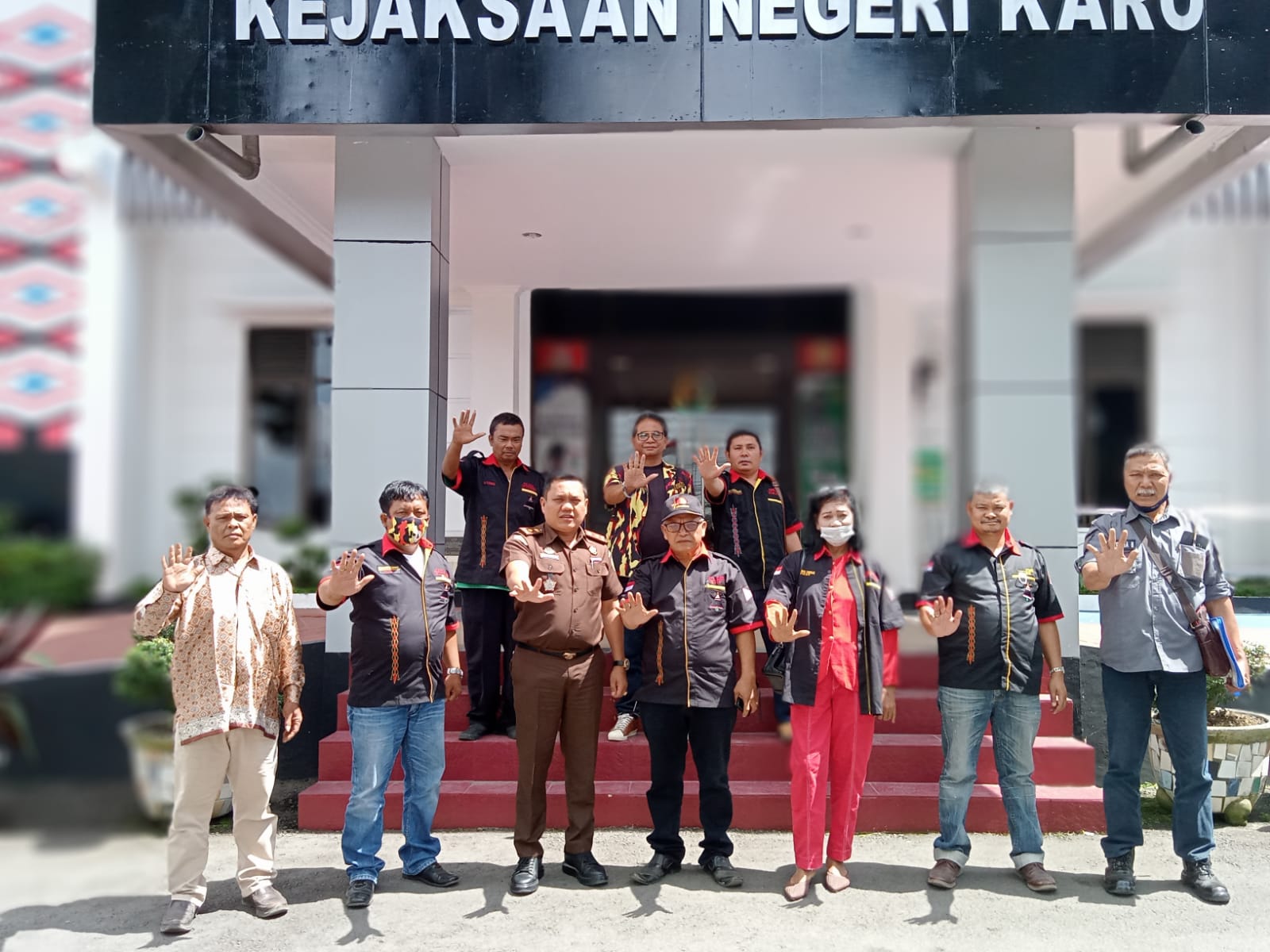 DPD Pemuda Merga Silima Karo Audensi Kejaksaan Negeri Dan Pengadilan Negeri