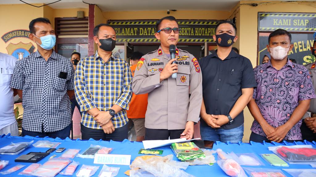 Polres Labuhanbatu Dan Poksekta Kota Pinang Gagalkan Jaringan Narkoba Labusel