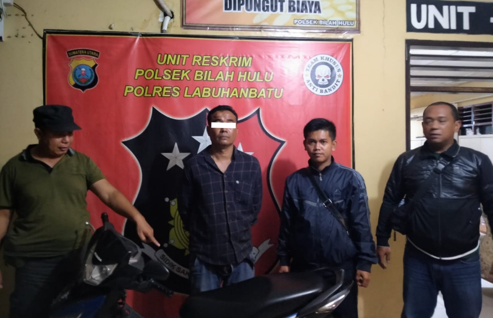 Pelaku Curanmor Berhasil Diciduk Unit Reskrim Polsek Bilah Hulu 