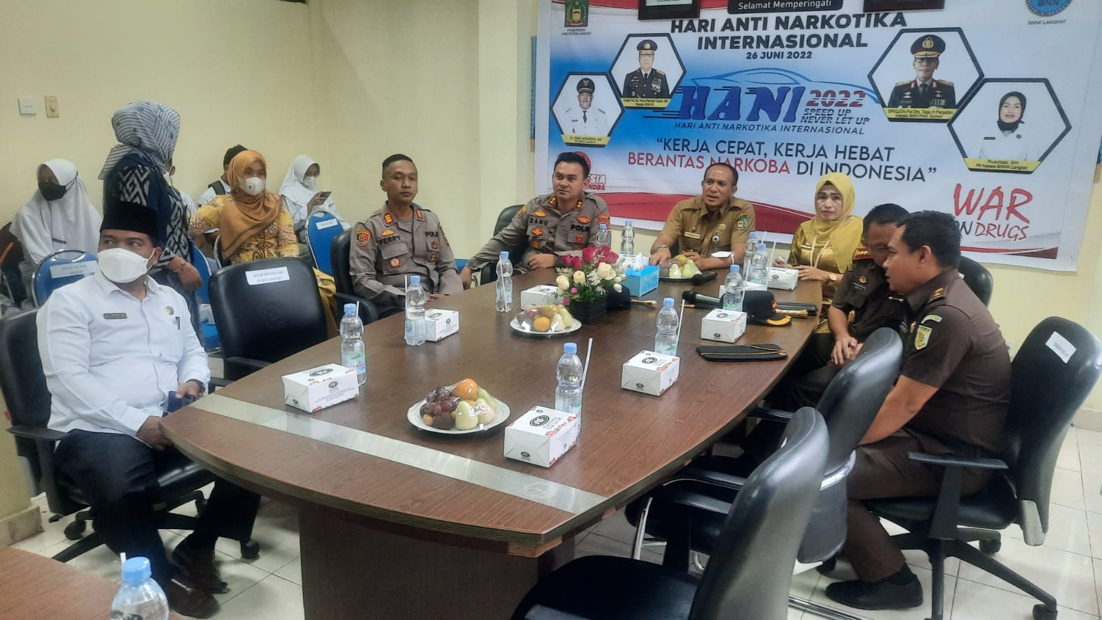 Plt Bupati Langkat & Kapolres Langkat Peringati Hari Anti Narkotika Internasional di Kantor BNN Langkat
