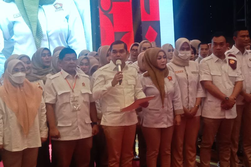Deklarasi ‘Prabowo Presiden’ Menggema saat Rakorcab Gerindra Kota Medan