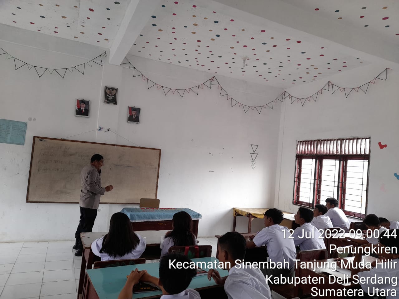 Ajaran Baru Masuk Sekolah, Polsek Biru Biru Sosialisasi Bahayanya Narkoba  