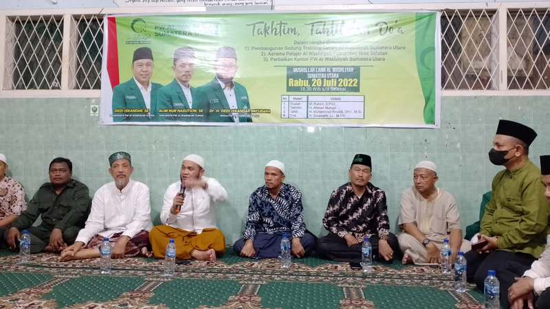 Al Washliyah Sumut Gelar Tahtim, Tahlil dan Doa Pembangunan Training Center dan Asrama Pelajar di Nisel