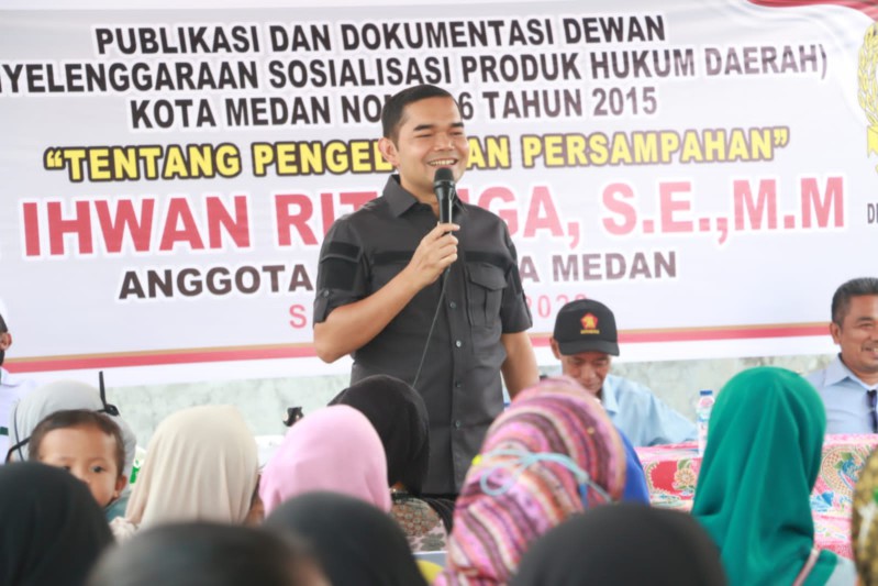 Sosialisasi Perda Persampahan, Ihwan Ritonga: Ada Hukuman dan Denda Bagi yang Buang Sampah Sembarangan