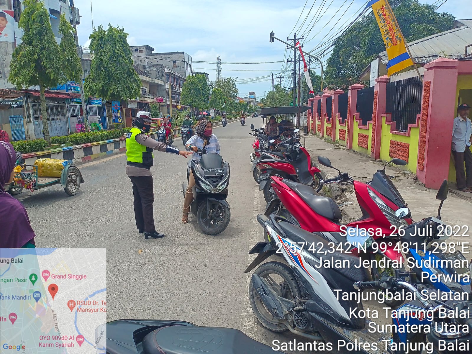 Satlantas Polres Tanjungbalai Laksanakan Kegiatan Pengalaman Dan Gatur Lalin
