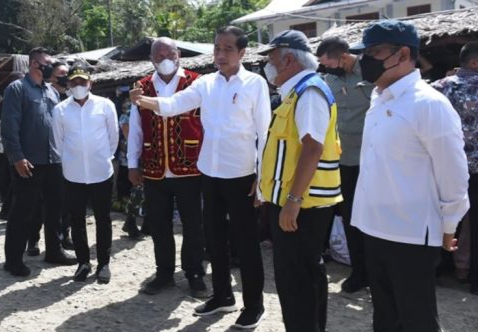 Didampingi Gubsu, Presiden Jokowi Tinjau Infrastruktur Dan Jembatan Di Nias 