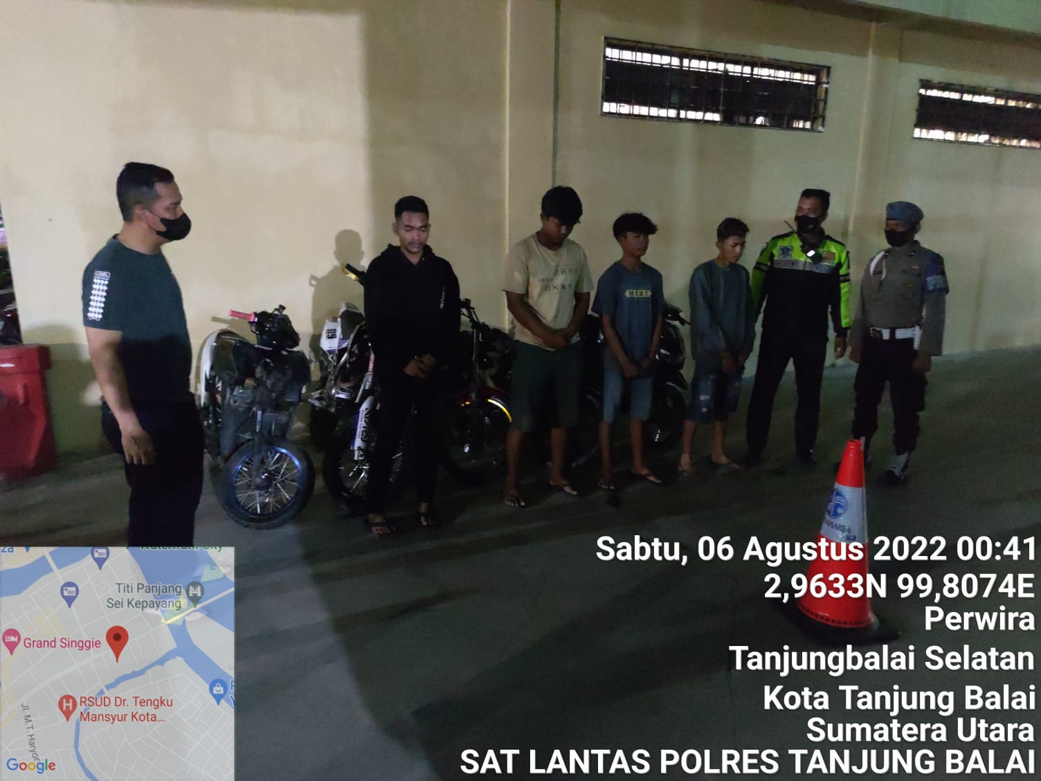 Antisipasi Balap Liar, Satlantas Polres Tanjungbalai Gelar Penjagaan & Patroli 