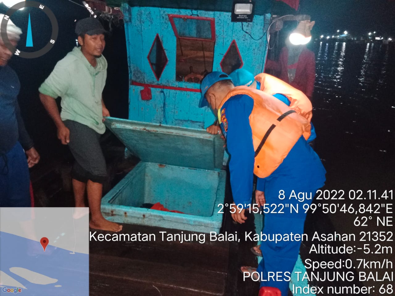 Cegah Penyelundupan Ballpres, Narkoba dan PMI, Satpolair Polres Tanjungbalai Patroli Diperairan Tanjungbalai 