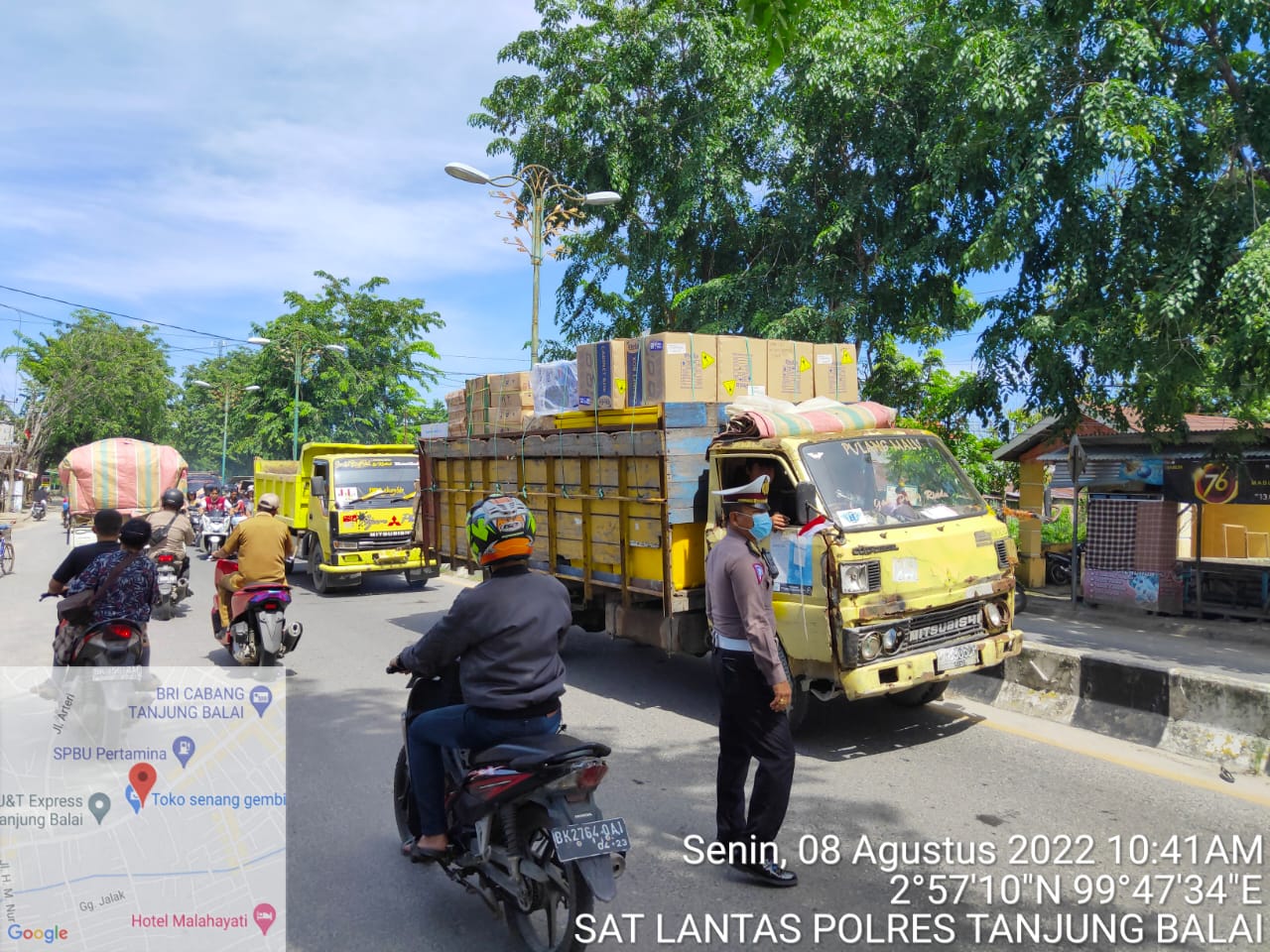 Satlantas Polres Tanjungbalai Lakukan Pengamanan Dan Gatur Lalin 