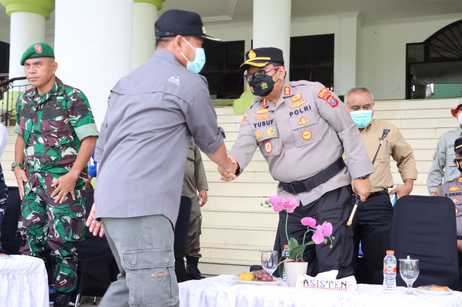 Kapolres Tanjungbalai Hadiri Apel Kesiapan Antisipasi Bencana Alam Karhutla Tahun 2022