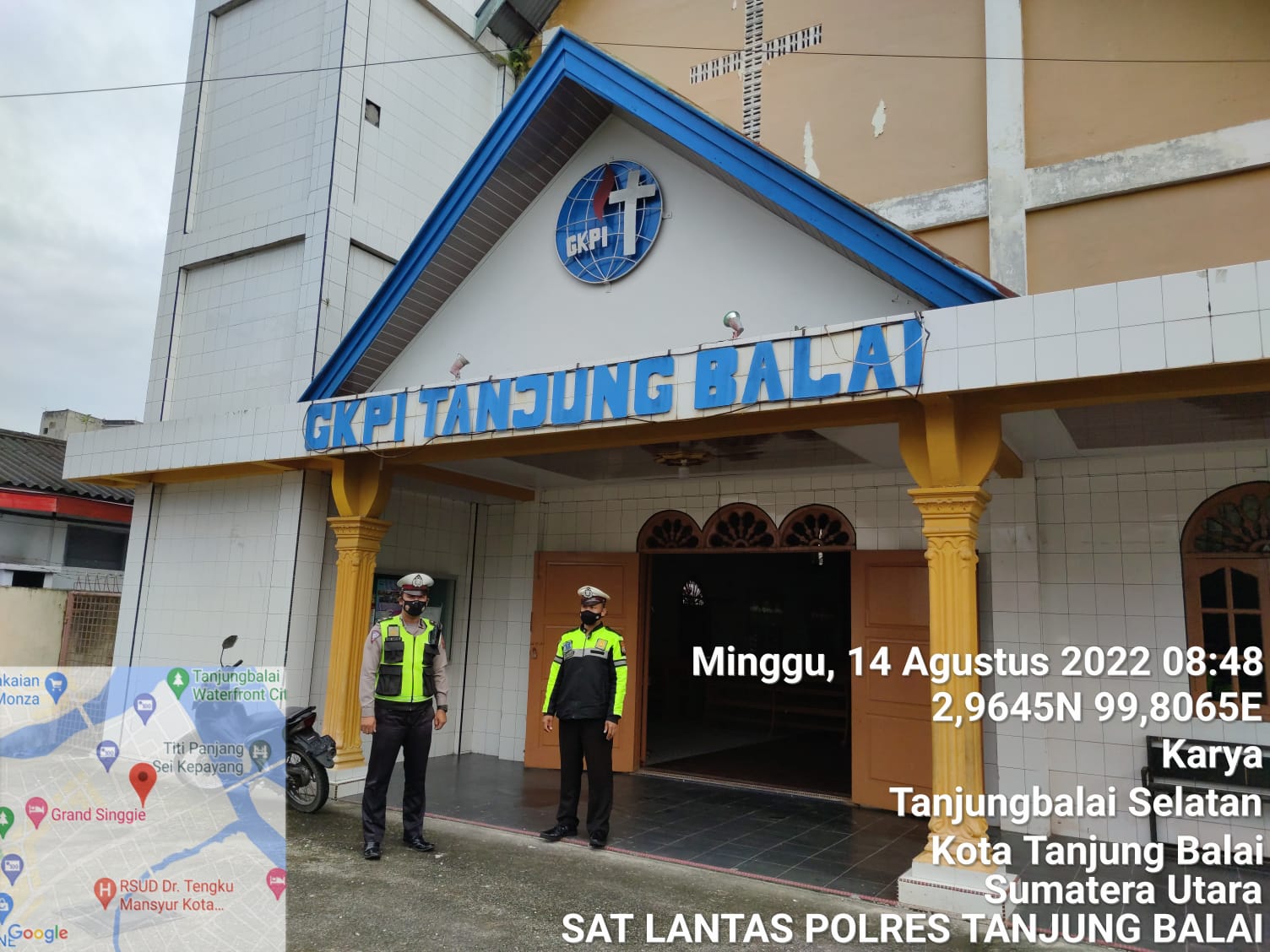 Menciptakan Kenyamanan Saat Beribadah, Satlantas Polres Tanjungbalai Laksanakan Gatur Lalin