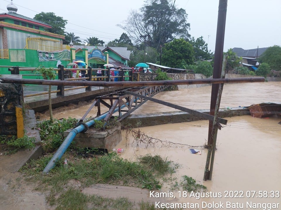 Sungai Singkam Nyaris Tenggelamkan Perumahan di Simalungun
