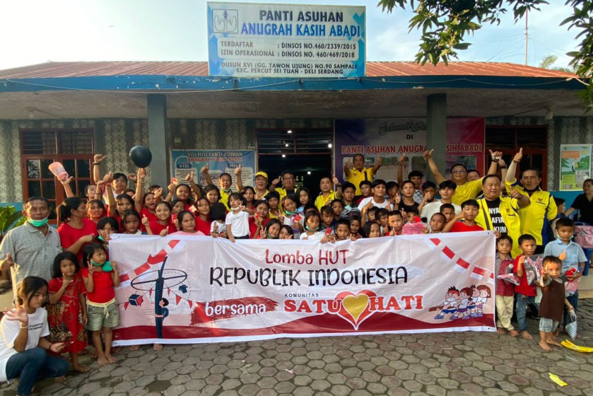 Meriahnya ‘Gebyar Kemerdekaan RI’ SATU HATI bersama Anak-anak Panti asuhan