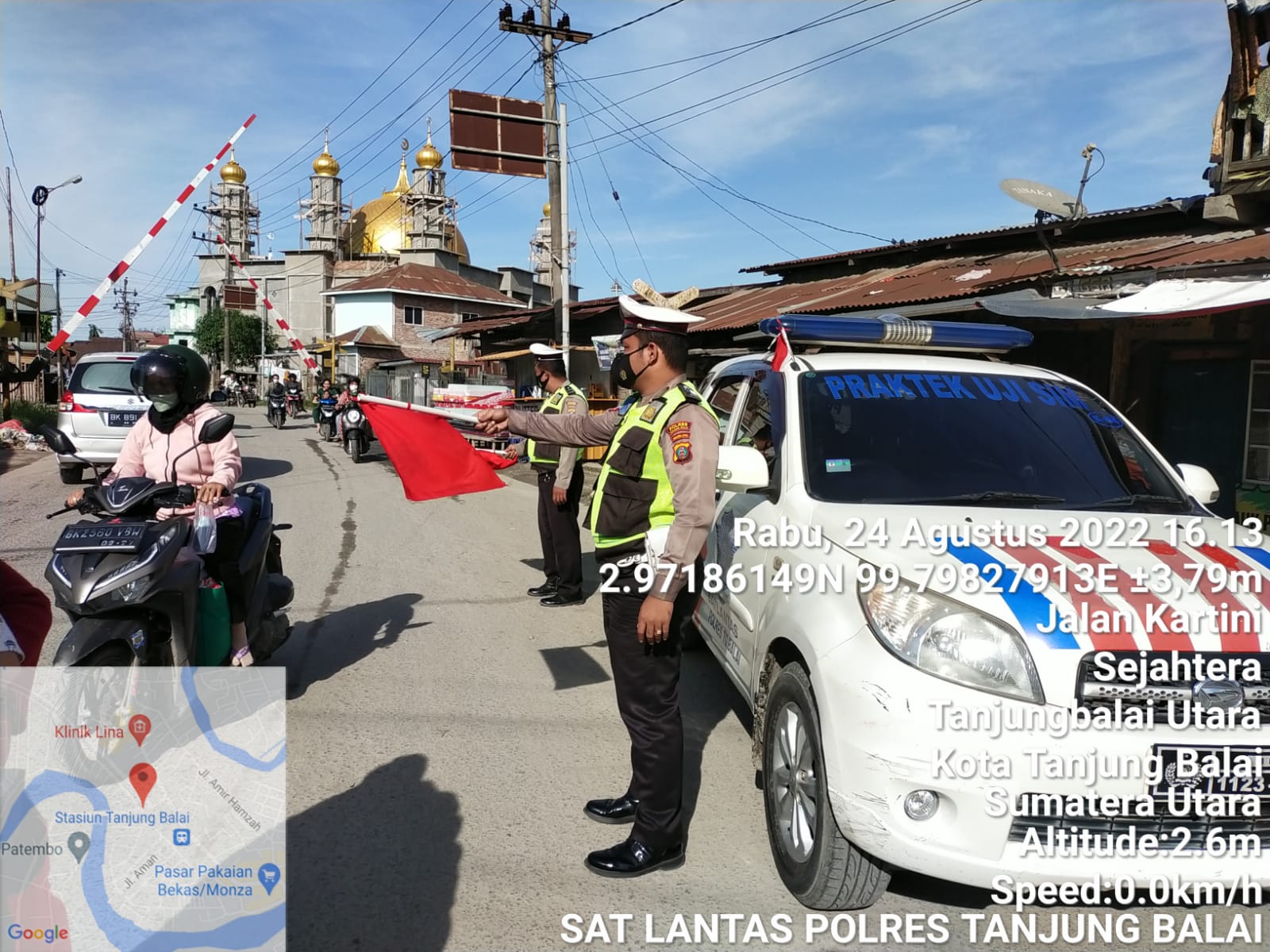 Satlantas Polres Tanjungbalai Melaksanakan Patroli Sore